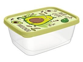 Контейнер для продуктов прямоуг. 0,5л с декором (салатов.)
